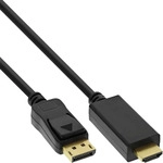 InLine 17181I, InLine DisplayPort zu HDMI Konverter Kabel, 4K/60Hz (L&auml;nge: 1m)
