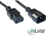 InLine 16635, InLine Kaltger&auml;teverl&auml;ngerung, C13 auf C14 (L&auml;nge: 5m / Farbe: