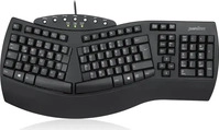 Perixx 57205D, Perixx PERIBOARD-512 DE, Ergonomische USB-Tastatur, schwarz