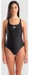 Badeanzug Damen arena Dynamo Einfarbig - Black - 42