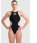 Badeanzug Damen arena One Biglogo R - Black-silver_r - 38