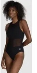 Badeanzug Damen arena Mesh Panels Vent-Back - Black - 34