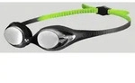 Gespiegelte Schwimmbrille Kinder 6-12 Jahre Spider Junior Mirror - Black-silver-green