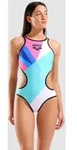 Badeanzug Damen arena One Multicolour - Multi-black - 34
