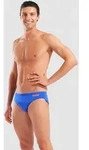 Team Badehose Slip Herren Einfarbig - Neon Blue-team Orange - 8