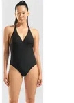 Badeanzug Damen arena Beach Einfarbig - Black - L