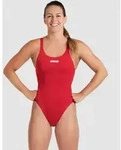 Team Badeanzug Damen Swim-Tech Einfarbig - Red-white - 32