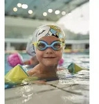 Schwimmbrille Kinder 2-5 Jahre Spider Kids - Clear-yellow-lightblue - Einheitsgr&ouml;&szlig;e