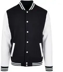 Build Your Brand - Herren Basic College Jacke - Gr&ouml;&szlig;e XS - 5XL - Black/White / XS