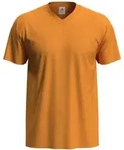 Stedman - Herren Classic V-Neck T-Shirt ST2300" - Orange / S"