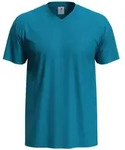 Stedman - Herren Classic V-Neck T-Shirt ST2300" - Ocean Blue / M"