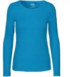 Neutral - Damen Langarmshirt - Organic Fairtrade Cotton O81050" - Sapphire / XS"