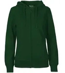Neutral - Damen Kapuzensweatjacke - Organic Fairtrade Cotton O83301" - Bottle Green /
