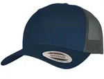 Flexfit - Retro 2 Tone Trucker Basecap - Navy/Greyish Brown / One Size