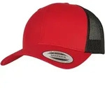 Flexfit - Retro 2 Tone Trucker Basecap - Red/Black / One Size