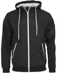 Build Your Brand - Windrunner Jacket bis 5XL - Black/White / L