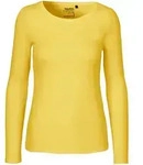 Neutral - Damen Langarmshirt - Organic Fairtrade Cotton O81050" - Yellow / XS"