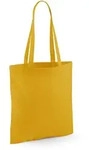 Westford Mill - Baumwoll Tragetasche mit langen Henkeln - Mustard / 38 x 42 cm