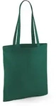 Westford Mill - Baumwoll Tragetasche mit langen Henkeln - Bottle Green / 38 x 42 cm