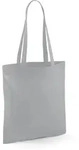 Westford Mill - Baumwoll Tragetasche mit langen Henkeln - Pure Grey / 38 x 42 cm