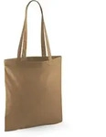 Westford Mill - Baumwoll Tragetasche mit langen Henkeln - Caramel / 38 x 42 cm