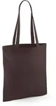 Westford Mill - Baumwoll Tragetasche mit langen Henkeln - Chocolate / 38 x 42 cm