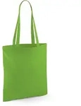 Westford Mill - Baumwoll Tragetasche mit langen Henkeln - Apple Green / 38 x 42...