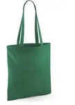 Westford Mill - Baumwoll Tragetasche mit langen Henkeln - Kelly Green / 38 x 42...
