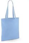 Westford Mill - Baumwoll Tragetasche mit langen Henkeln - Sky Blue / 38 x 42 cm