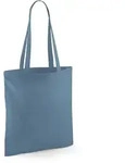 Westford Mill - Baumwoll Tragetasche mit langen Henkeln - Airforce Blue / 38 x...
