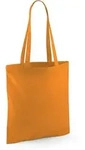 Westford Mill - Baumwoll Tragetasche mit langen Henkeln - Orange / 38 x 42 cm