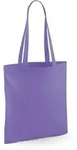 Westford Mill - Baumwoll Tragetasche mit langen Henkeln - Violet / 38 x 42 cm
