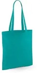 Westford Mill - Baumwoll Tragetasche mit langen Henkeln - Emerald / 38 x 42 cm