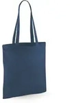Westford Mill - Baumwoll Tragetasche mit langen Henkeln - Petrol / 38 x 42 cm