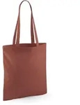 Westford Mill - Baumwoll Tragetasche mit langen Henkeln - Orange Rust / 38 x 42 cm