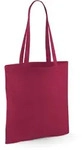 Westford Mill - Baumwoll Tragetasche mit langen Henkeln - Cranberry / 38 x 42 cm