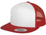 Flexfit - Classic Trucker Snapback Cap 6006W" - Red/White/Red / One Size"