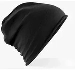 Beechfield - Baumwoll Beanie - Black / Einheitsgr&ouml;&szlig;e