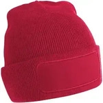Beechfield - Winterstrickm&uuml;tze mit Patch - Classic Red / One Size
