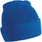 Beechfield - Winterstrickm&uuml;tze mit Patch - Bright Royal / One Size