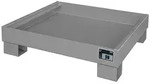BAUER S&uuml;dlohn BAUER Auffangwanne Stahl 4 x 60 Liter Fass, Mausgrau, 61 Liter