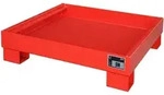 BAUER S&uuml;dlohn BAUER Auffangwanne Stahl 4 x 60 Liter Fass, Feuerrot, 61 Liter