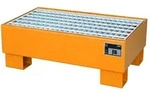 BAUER S&uuml;dlohn BAUER Auffangwanne Stahl 2 x 60 Liter Fass, Gelborange, 61 Liter