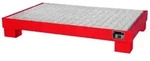 BAUER S&uuml;dlohn BAUER Auffangwanne Stahl 6 x 60 Liter Fass, Feuerrot, 74 Liter