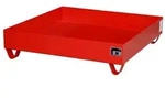 BAUER S&uuml;dlohn BAUER Stahl Auffangwanne f&uuml;r 4 F&auml;sser 200 l, Feuerrot, 230...