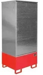 BAUER S&uuml;dlohn Gefahrstoffschrank GS-1 f&uuml;r 200 Liter Fass, Feuerrot, 200 Liter