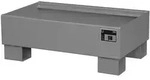 BAUER S&uuml;dlohn BAUER Auffangwanne Stahl 2 x 60 Liter Fass, Mausgrau, 61 Liter