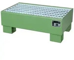 BAUER S&uuml;dlohn BAUER Auffangwanne Stahl 2 x 60 Liter Fass, Resedagr&uuml;n, 61 Liter