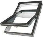 FAKRO Dachfenster PTP-V U3 114x118 wei&szlig;, Kunststoff-Schwingfenster mit Dauerl&uuml;ftung