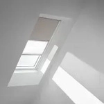 VELUX Verdunkelungs-Rollo Duo DFD MK08 4580SWL Helltaupe/Wei&szlig;, wei&szlig;